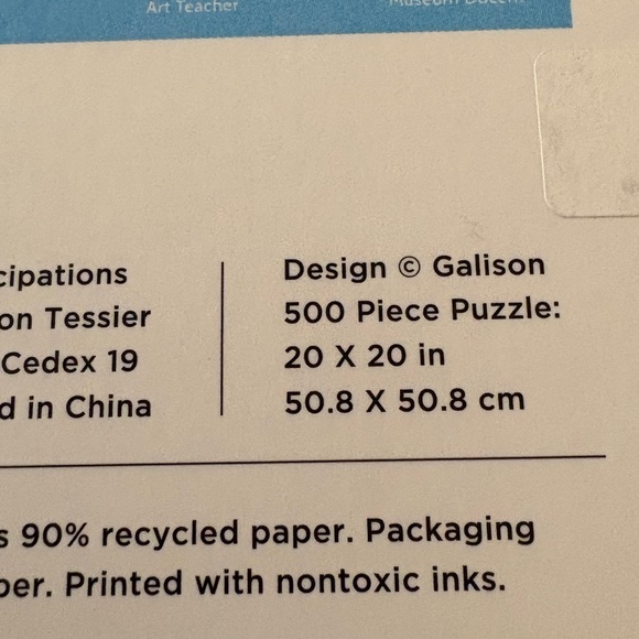 Galison Dogs with Jobs 500 Piece Puzzle - Blue - Picture 4 of 8